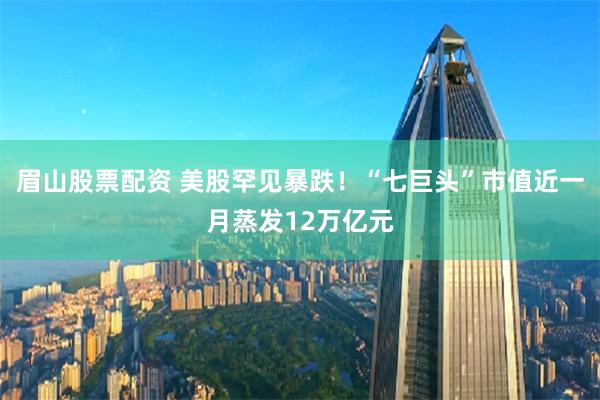 眉山股票配资 美股罕见暴跌！“七巨头”市值近一月蒸发12万亿元
