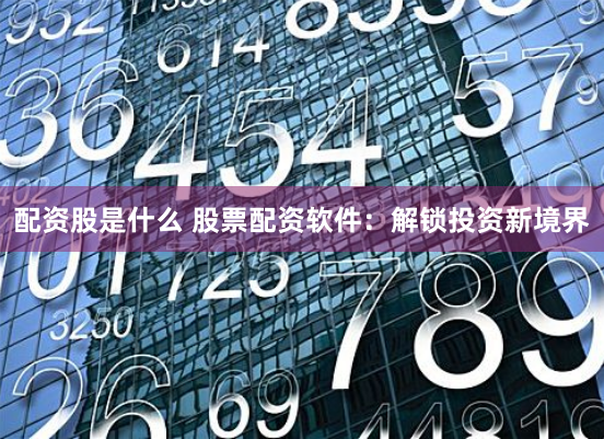 配资股是什么 股票配资软件：解锁投资新境界