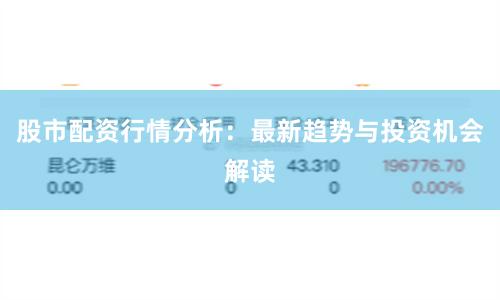股市配资行情分析：最新趋势与投资机会解读